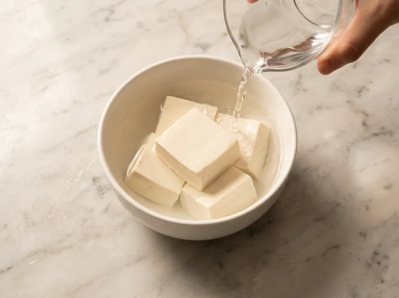 Soak Tofu in Salted Water