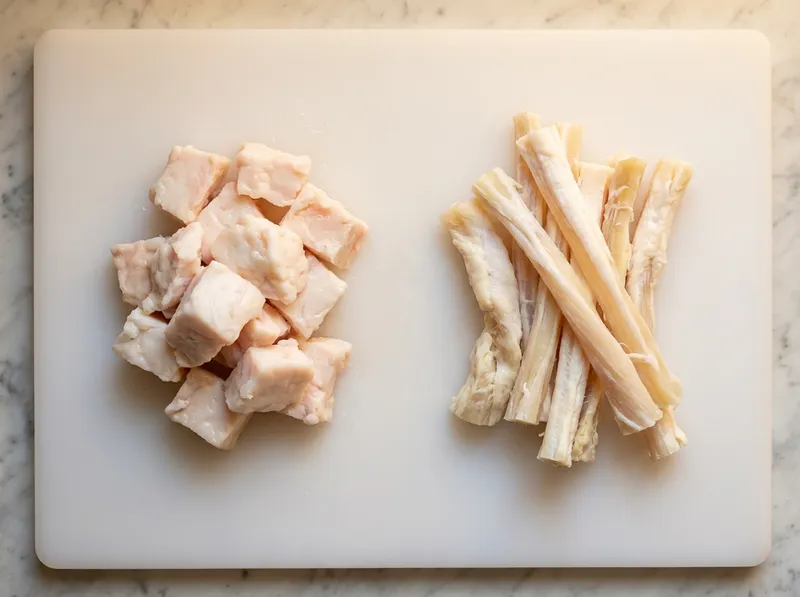 Separate Beef Fat and Tendons