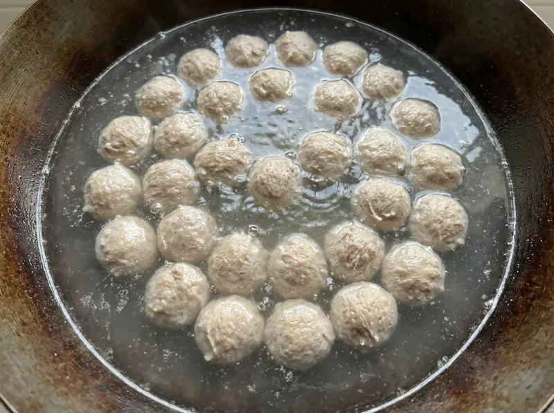 Boil All Beef Balls Until Cooked