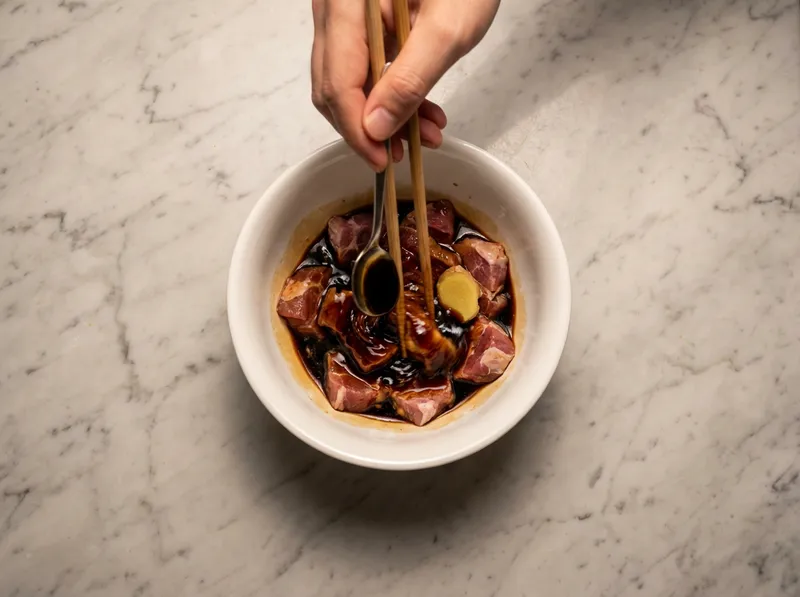 Marinate Pork for at Least 30 Minutes