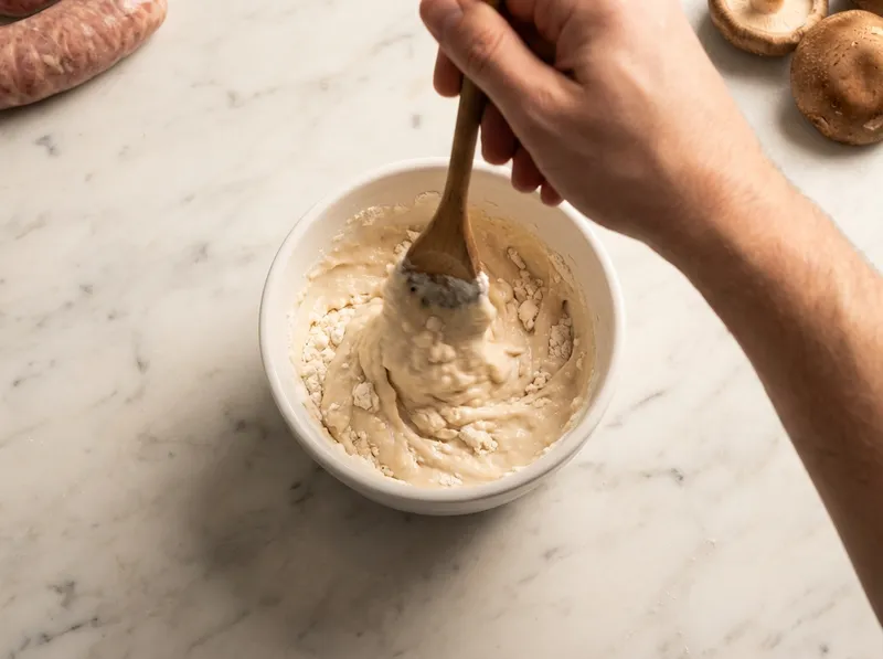 Mix Flour Batter