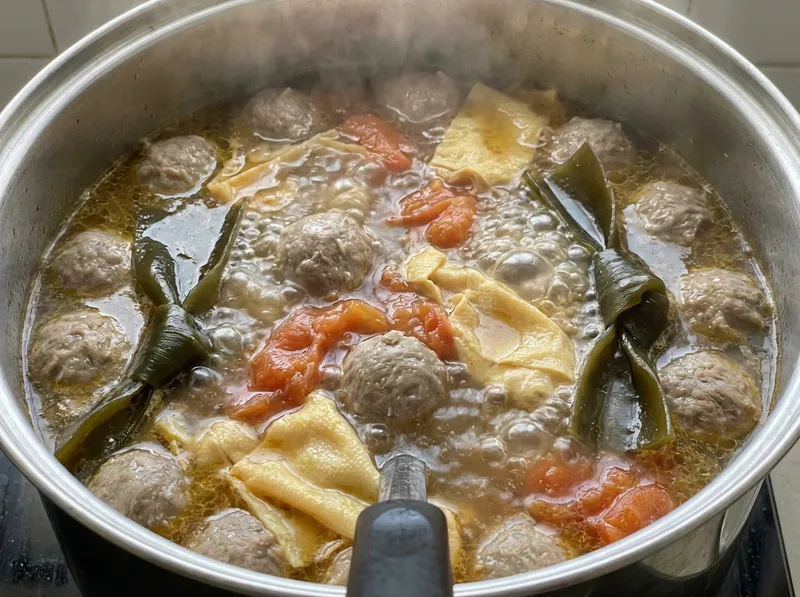 Add Meatballs and Cook