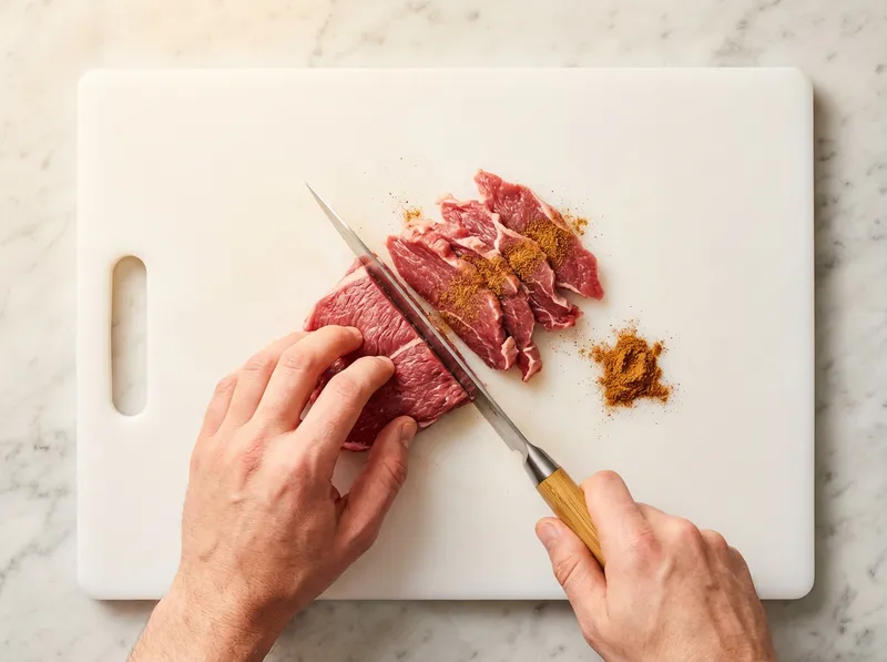 Slice and Marinate Lamb