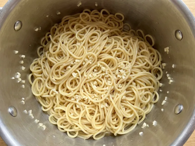 Rinse Noodles in Cold Water