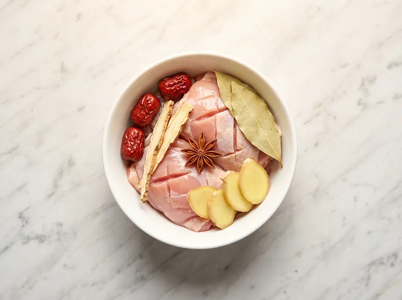 Place Chicken in Bowl
