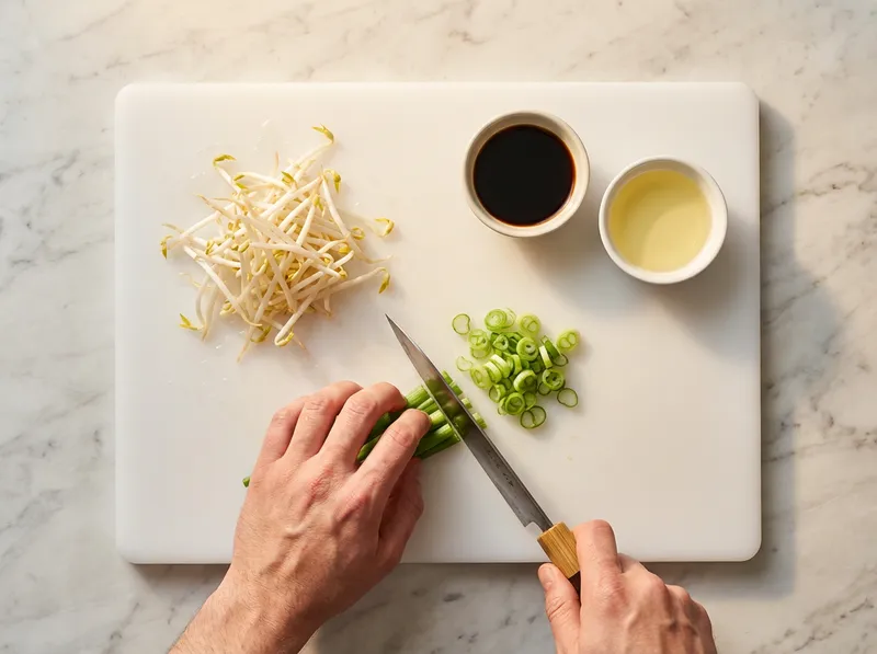 Prepare Bean Sprouts and Chives