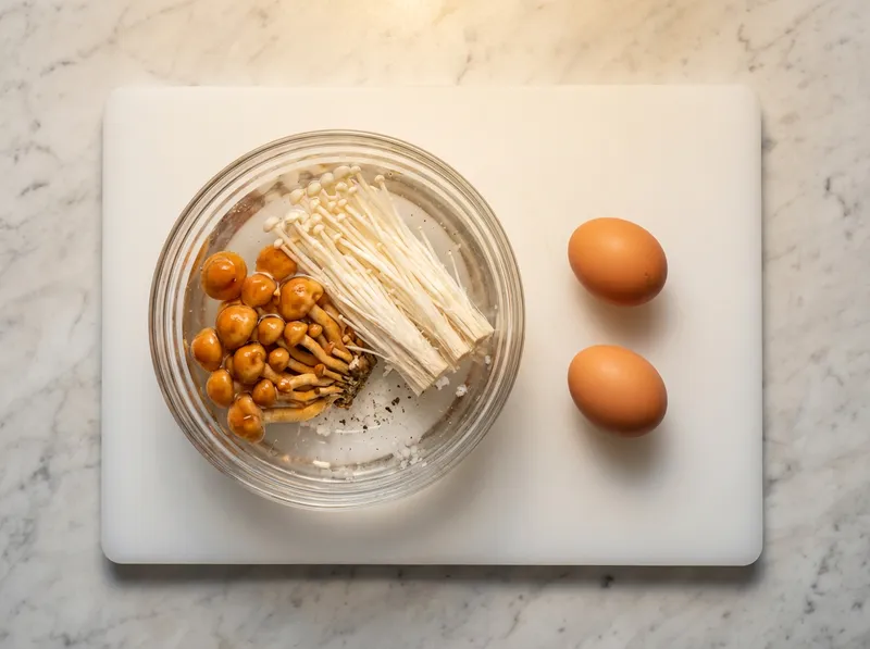 Soak and Clean Mushrooms