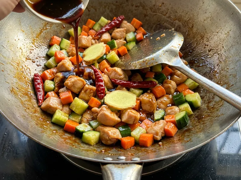 Pour Sauce And Toss