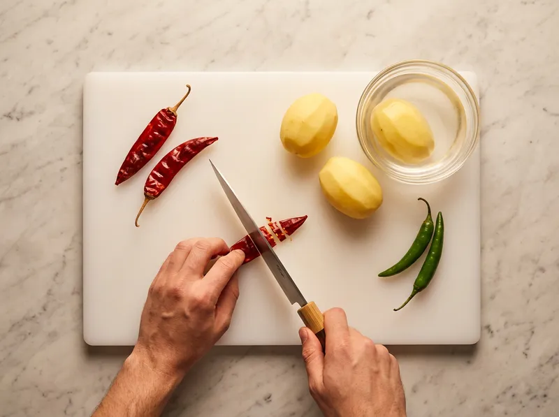 Prepare Aromatics and Chilies