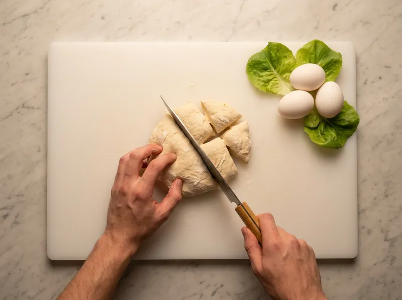 Cut Dough into Pieces