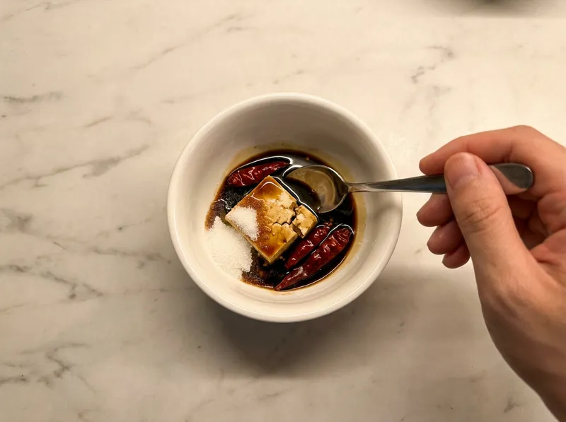 Add Soy Sauce and Sugar