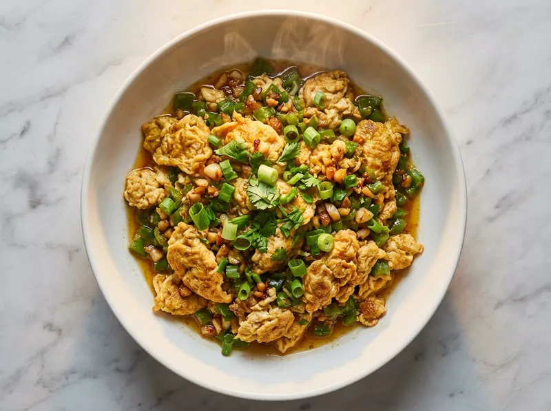 Green Pepper Egg Stir-Fry