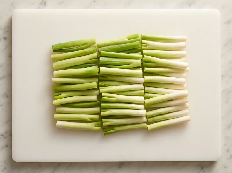 Cut Scallion Segments