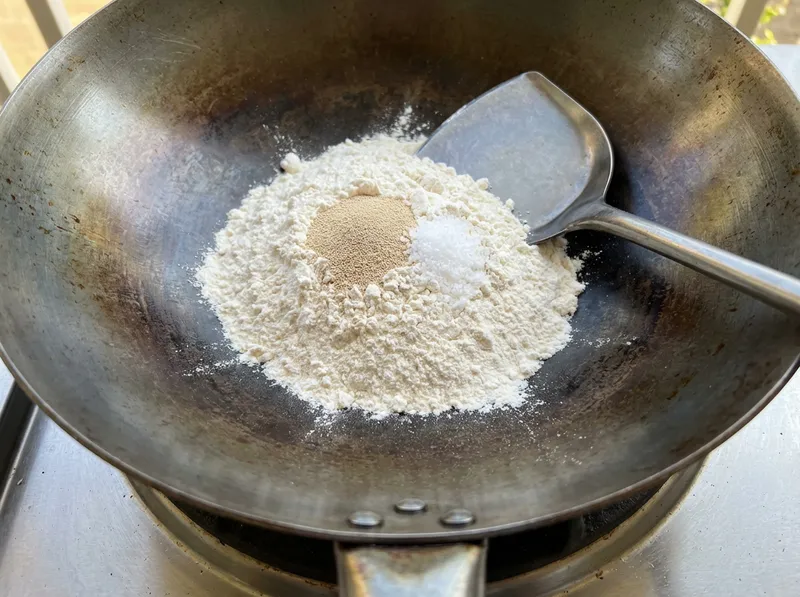 Mix Flour with Yeast