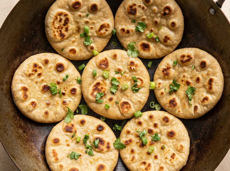 Pan-fry Flatbreads Until Golden
