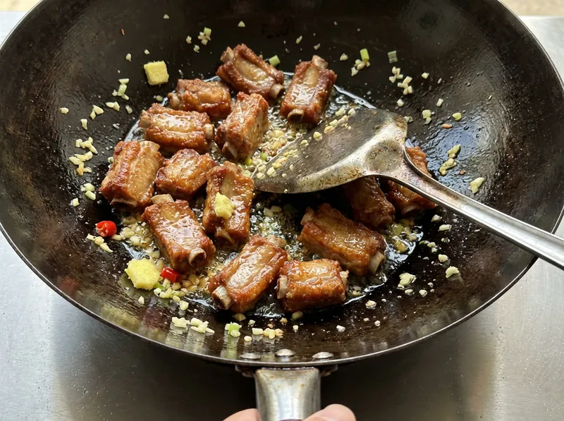 Double-fry Ribs Until Crispy