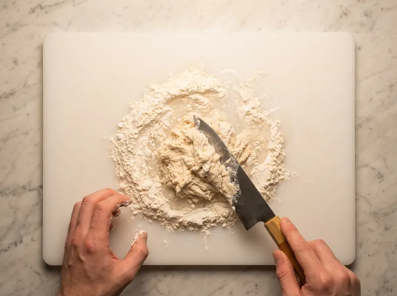 Mix Flour with Boiling Water