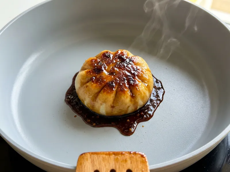 Pan-Fry, Steam-Cook, Then Crisp the Bottoms