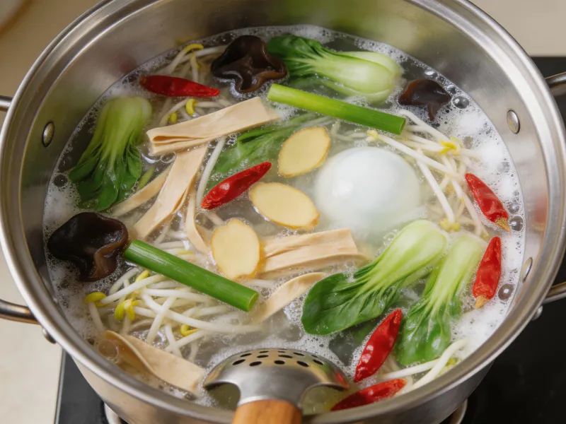 Blanch Vegetables and Arrange in Serving Bowl