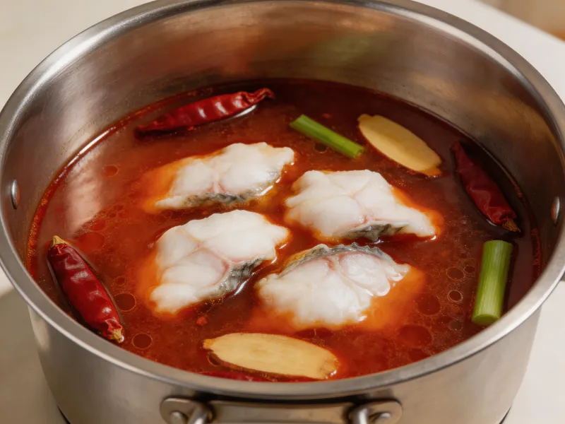 Gently Poach Fish Fillets Until Just Cooked