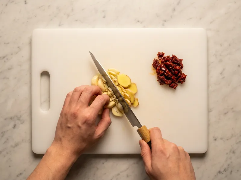 Mince Aromatics and Chop Doubanjiang