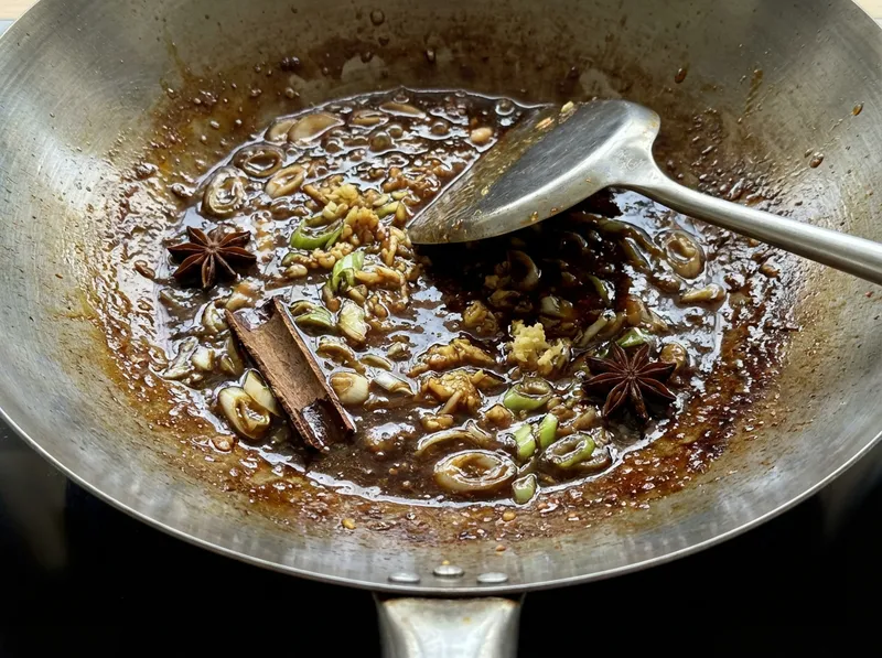 Add Sauce and Bring to Boil